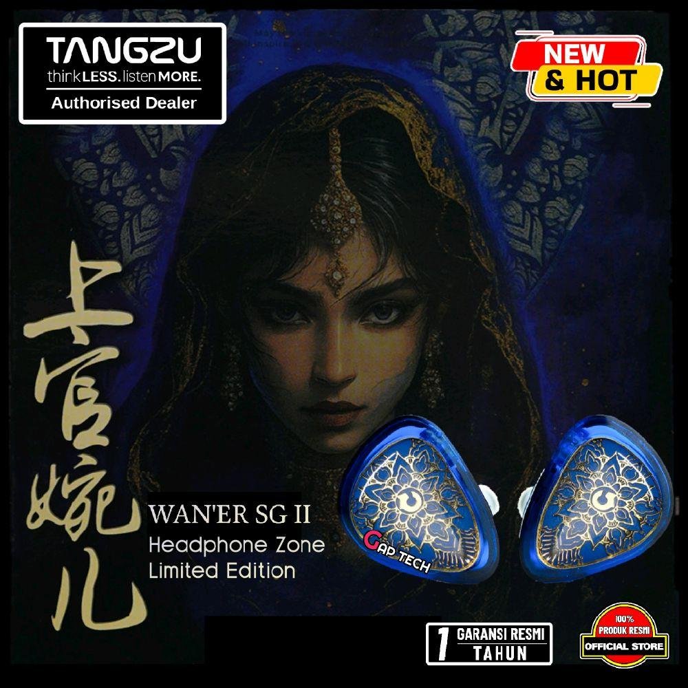 TANGZU Waner 2 / Wan Er 2 / Waner SG 2 -  10mm Dynamic Driver In-Ear Monitor Earphones Blue Limited Edition - IEM Original - 3.5mm WITH MIC