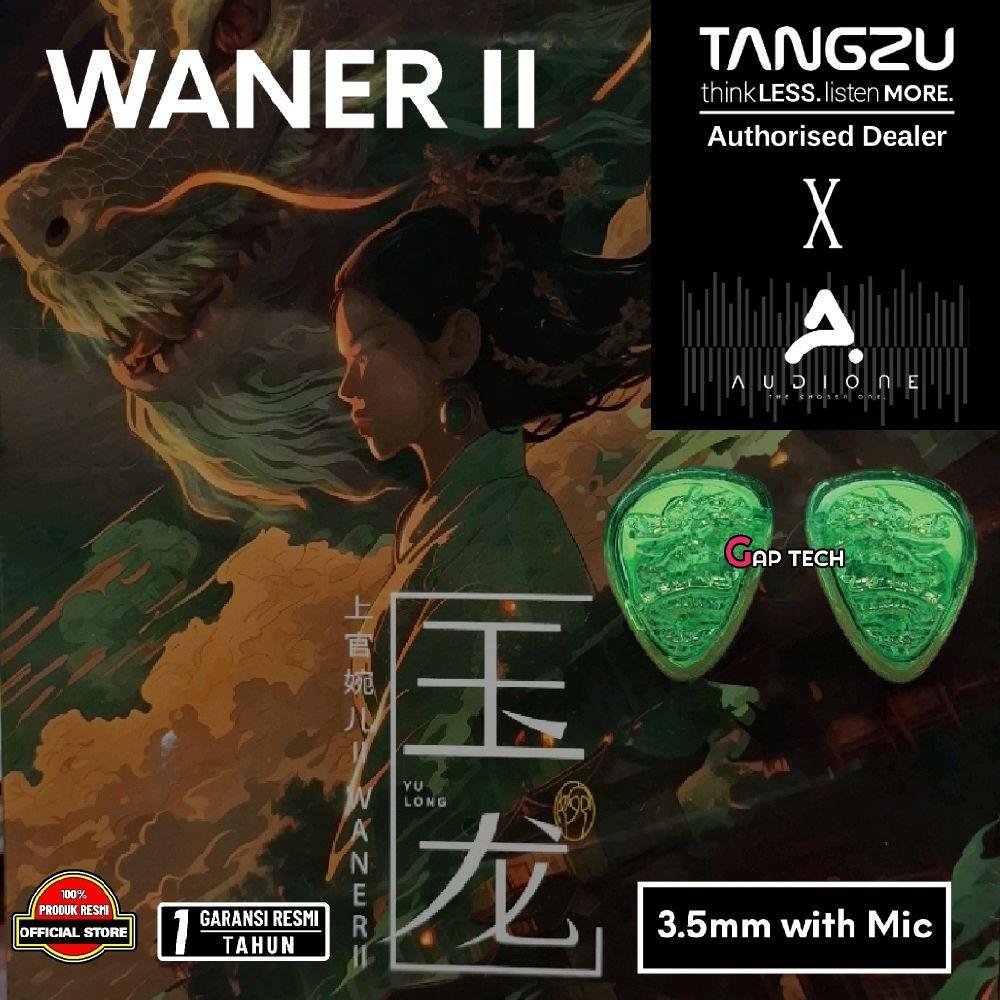 TANGZU Waner 2 / Wan Er 2 / Waner  SG 2 Emerald Jade Dragon Edition 10mm Dynamic Driver In-Ear Monitor Earphones - IEM Original - 3.5mm WITH MIC