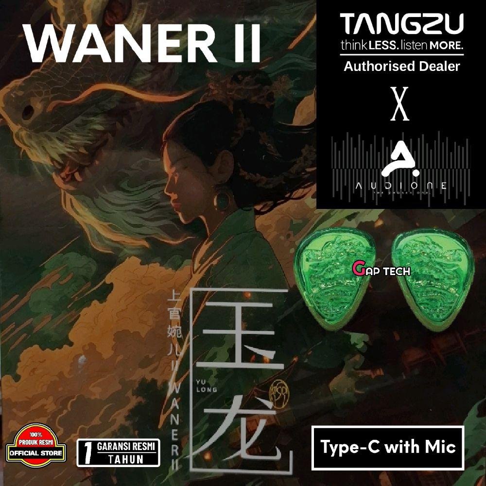 TANGZU Waner 2 / Wan Er 2 / Waner  SG 2 Emerald Jade Dragon Edition 10mm Dynamic Driver In-Ear Monitor Earphones - IEM Original - TYPE-C WITH MIC