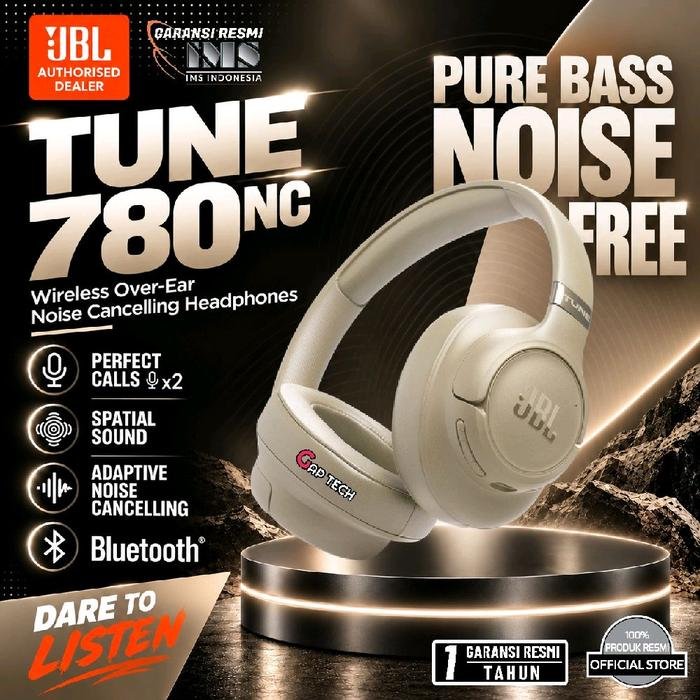 JBL Tune 780NC / Tune780NC / T780NC / T 780NC Wireless Over-Ear Noise Cancelling Headphones Original - Beidge